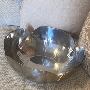 🩶NWT 1872 Silver Metal Decorative or Serving  Bowl